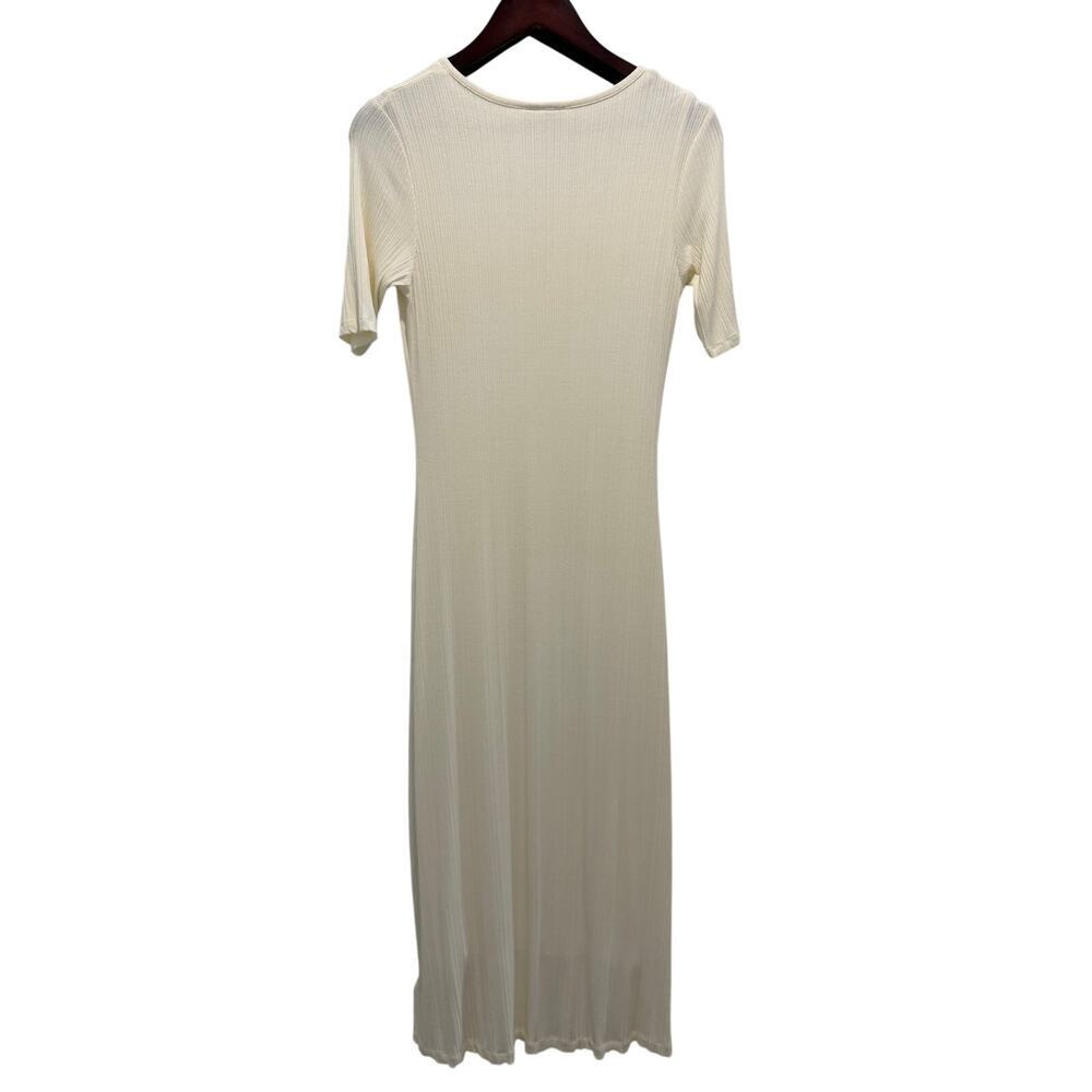 Dolan Anthropologie Orla Henley Ribbed Maxi Dress Size XS Minimalist - Picture 7 of 10
